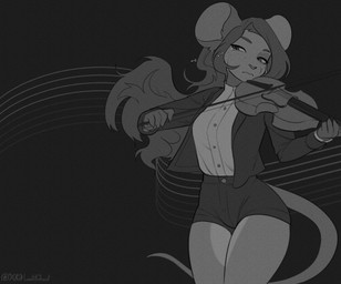 anthro biped bodily_fluids bottomwear breasts claws clothed clothed_anthro clothed_female clothing crying female fingers front_view fully_clothed fully_clothed_anthro fully_clothed_female fur hair simple_background solo standing tail tears topwear lentilghost mammal mouse murid murine rodent 2026 absurd_res digital_drawing_(artwork) digital_media_(artwork) hi_res