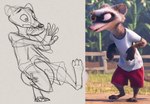 anthro male solo boloid disney zootopia travis_(zootopia) black-footed_ferret mammal mustelid musteline true_musteline weasel digital_media_(artwork)