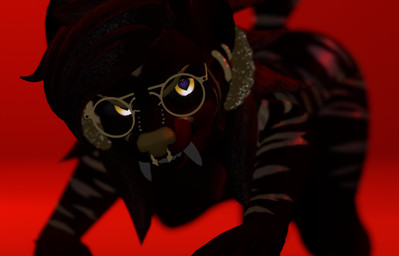 anthro bdsm biped dominan evil_grin fur glowing glowing_eyes gold_stripes gynomorph horn intersex intimidation looking_at_viewer open_mouth petplay pose predator/prey purple_body purple_fur roleplay seductive smile solo teasing teeth_showing mythicalyeen alberarts_(modeler) dexy ambiguous_species hyenid_(species) mammal 3d_(artwork) cropped digital_media_(artwork) pinup