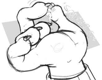 5_fingers anthro claws duo finger_claws fingers handplay holding_character humanoid_hands macro micro offscreen_character rubbing squeezing tail text giantboonehusky ambiguous_species domestic_cat felid feline felis mammal black_and_white character_request digital_drawing_(artwork) digital_media_(artwork) hi_res line_art monochrome sketch