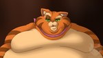 anthro anthrofied belly big_belly big_cheeks chubby_cheeks confusion double_chin fat_arms green_eyes looking_at_viewer male moobs morbidly_obese morbidly_obese_anthro morbidly_obese_male neck_rolls obese obese_anthro obese_male overweight overweight_anthro overweight_male solo thick_arms jouigidragon dreamworks puss_in_boots_(franchise) puss_in_boots_(dreamworks) domestic_cat felid feline felis mammal 16:9 colored hi_res shaded watermark widescreen