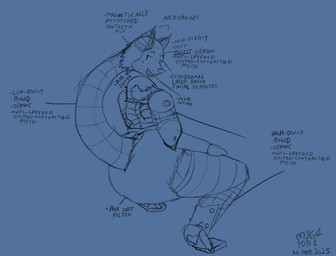 2_tails anthro big_butt biped blue_background butt clean_diaper clothed clothing crouching diaper diaper_fetish diaper_only female grin head_tail infographic joints looking_at_viewer looking_back looking_back_at_viewer machine multi_tail neck_tail presenting presenting_hindquarters rear_view shoulder_blades simple_background smile solo tail text three-quarter_view topless wearing_diaper m3g4 android canid canine hedsentale mammal robot 2025 artist_name dated digital_drawing_(artwork) digital_media_(artwork) english_text hi_res sketch