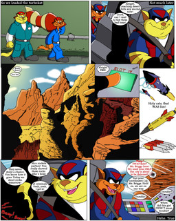 anthro clothed clothing dialogue text mellos hanna-barbera swat_kats yarn_in_the_closet chance_furlong jake_clawson domestic_cat felid feline felis mammal 2015 4:5 comic english_text hi_res
