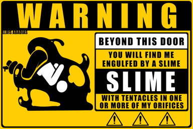 ambiguous/ambiguous ambiguous_gender ambiguous_penetration bound bulge duo faceless_character hands_behind_back penetration sex simple_background simple_coloring size_difference slime slime_sex tentacle_sex tentacles text vore warning_sign lluisabadias goo_creature humanoid absurd_res english_text hi_res