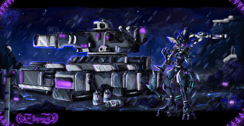 anthro armor armored_vehicle male male/male shark_tail solo tank_(vehicle) vehicle aquatic fish shark digital_media_(artwork) hi_res