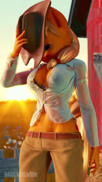 anthro anthrofied body_freckles breasts clothed clothing cutie_mark female freckles looking_at_viewer music orange_body outside solo sunset swaying translucent translucent_clothing melvelvin friendship_is_magic hasbro my_little_pony applejack_(mlp) equid equine mammal 3d_(artwork) 3d_animation animated blender_(artwork) digital_media_(artwork) short_playtime sound webm