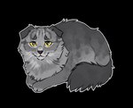 :3 ambiguous_gender bellke black_background brown_nose cheek_tuft closed_smile duren_the_cat eyebrows facial_tuft feral fluffy fur fur_markings fur_tuft glistening glistening_eyes grey_body grey_ears grey_fur grey_hair hair head_markings long_fur looking_at_viewer lying markings mouth_closed neck_tuft no_sclera on_front outline paws quadruped simple_background smile solo tail tuft whiskers white_outline yellow_eyes ambient_among_us ambient_crewmate_(among_us) domestic_cat felid feline felis highlander_cat mammal 2024 digital_drawing_(artwork) digital_media_(artwork) hi_res male_(lore)