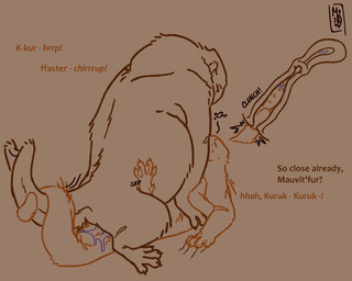4_arms 4_eyes 5_fingers 5_toes animal_genitalia animal_penis animal_vulva anthro anthro_on_anthro anthro_penetrated anthro_penetrating anthro_penetrating_anthro anthro_penetrating_maleherm aroused barbed_canine_penis biped bodily_fluids canine_genitalia canine_penis claws cowgirl_position cum cum_in_uterus cum_in_vagina cum_inside cum_on_tail dialogue dominant dominant_intersex dominant_maleherm duo erection feet feline_genitalia feline_penis finger_claws fingers fluffy fluffy_tail from_front_position fur genital_fluids genitals hair handpaw hybrid_genitalia hybrid_penis hybrid_vulva internal internal_vaginal intersex intersex/intersex intersex_anthro intersex_on_bottom intersex_on_top intersex_penetrated intersex_penetrating intersex_penetrating_intersex intersex_penetrating_maleherm knot knotting larger_on_top larger_penetrated looking_at_another lying maleherm maleherm/maleherm maleherm_anthro maleherm_on_bottom maleherm_on_top maleherm_penetrated maleherm_penetrating maleherm_penetrating_intersex maleherm_penetrating_maleherm mane mane_hair membrane_(anatomy) multi_arm multi_eye multi_limb nude on_back on_bottom on_ground on_top paws penetration penile penile_penetration penile_spines penis plantigrade rear_view sex short_ears short_fur short_tail simple_background size_difference slightly_chubby slightly_chubby_anthro slightly_chubby_intersex slightly_chubby_maleherm small_ears small_tail small_top_big_bottom smaller_on_bottom snout standing standing_sex submissive submissive_intersex submissive_maleherm tail tall text three-quarter_view toe_claws toes uterus vaginal vaginal_knotting vaginal_penetration vulva webbed_feet webbed_hands whiskers muddymaggot kuruk_(character) mauvit'fur alien du'wehyi du'wehyi'qiubaba hybrid 2026 5:4 digital_drawing_(artwork) digital_media_(artwork) english_text hi_res sketch male_(lore) nonbinary_(lore)