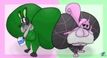 anthro ass_to_ass big_bulge big_butt black_body black_fur blush bulge butt clothed clothing duo eyewear female fur gesture glasses hand_gesture huge_bulge huge_butt hyper hyper_butt male male/female milk_carton obese obese_female overweight overweight_female pink_body pink_fur gaminggranny reathe_(character) susie_(reathe) lagomorph leporid mammal rabbit rodent sciurid tree_squirrel 2024 hi_res