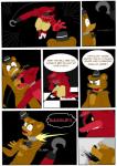 aggablaze animatronic anthro bear canid canine comic digital_media_(artwork) english_text five_nights_at_freddy's fox foxy_(fnaf) freddy_(fnaf) hi_res machine mammal oil robot scottgames text