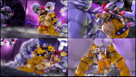 4_panel_comic anal anal_penetration anthro armband balls big_balls big_muscles big_nipples big_pecs big_penis blush bodily_fluids bracelet brick_wall chain chained_cuffs circumcised claws collar cum cum_inside cum_while_penetrated dialogue dominant dominant_male erection eye_contact fellatio floating gangbang genital_fluids genitals glans glistening glistening_body glowing glowing_eyes group group_sex hair holding_head horn huge_balls huge_nipples huge_pecs huge_penis humanoid_genitalia humanoid_penis hypnosis jewelry looking_at_another male male/male male_penetrated male_penetrating male_penetrating_male mind_control motion_blur motion_lines musclegut muscular night nipples one_eye_closed oral orgasm orgy pecs penetration penile penile_penetration penis penis_in_ass pink_nipples pubes purple_nipples red_eyes red_hair red_pubes rough_sex sculpture sex shell spiked_armband spiked_bracelet spiked_collar spiked_shell spikes spikes_(anatomy) spiral spiral_eyes statue submissive submissive_male sweat text thick_arms thick_penis thick_thighs wall_(structure) white_body white_claws wink yellow_body moonwulf luigi's_mansion mario_bros nintendo bowser king_boo boo_(mario) dragon_koopa ghost koopa scalie spirit 2025 3d_(artwork) comic digital_media_(artwork) english_text hi_res source_filmmaker_(artwork)