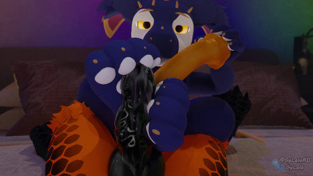 4_toes animal_genitalia animal_penis anthro bed black_penis claws duo equine_genitalia equine_penis feet first_person_view foot_fetish foot_play footjob fur furniture genitals lying male male/male male_pov masturbation orange_body orange_fur pawpads paws penis purple_body purple_fur sex toes two-footed_footjob white_body white_fur white_pawpads yellow_penis gylala capcom monster_hunter mythology arcvaal gylala_(character) angel_dragon dragon flying_wyvern mythological_creature mythological_scalie nargacuga scalie 16:9 3d_(artwork) 3d_animation animated blender_(artwork) digital_media_(artwork) hi_res huge_filesize loop no_sound webm widescreen