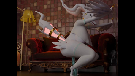 anthro big_breasts biped blue_eyes breasts butt clothed clothing dildo ear_piercing ear_ring eyelashes eyeshadow eyewear feet female female_anthro fur glasses huge_breasts makeup masturbation neck_ring nipples paws piercing ring_piercing sex_toy solo wearing_glasses white_body white_fur loveklaicy mythology nintendo pokemon dragon generation_5_pokemon legendary_pokemon mythological_creature mythological_scalie pokemon_(species) reshiram scalie 16:9 3d_(artwork) 3d_animation animated digital_media_(artwork) hi_res no_sound short_playtime webm widescreen