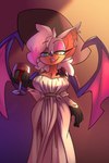 2022 absurd_res alcina_dimitrescu alcohol anthro bat beverage capcom clothed clothing container cup drinking_glass eyebrows female front_view glass glass_container glass_cup hi_res light262 mammal resident_evil rouge_the_bat sega solo sonic_the_hedgehog_(series) wine wine_glass wings