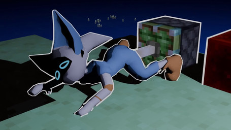 abdominal_bulge ambiguous_penetration anthro bioluminescence blue_bottomwear blue_clothing blue_ears blue_pants blue_shirt blue_topwear bottomwear candle clothing digital_eyes end_rod female footwear glowing machine moan orange_clothing orange_footwear orange_shoes orange_stripes outline pants penetration piston redstone robot_voice sand shirt shoes solo sticky_piston stripes topwear visor water whimper whimpering white_body jpeeg_v opennsfwsp_(va) microsoft minecraft minecraft_sheep_fucker mojang xbox_game_studios xia_(jpeeg_v) robot robot_anthro 16:9 3d_(artwork) 3d_animation animated cel_shading digital_media_(artwork) hi_res shaded short_playtime sound webm widescreen