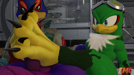 anthro beak blue_body clothing double_footjob erection feet foot_fetish foot_focus foot_play footjob genitals green_body group group_sex handwear male male/male nude penis sex talonjob talons toes trio foxmccloud287 x3nolov3r_(modeler) mythology nintendo sega sonic_riders sonic_the_hedgehog_(series) star_fox cyprian_(foxmccloud278) falco_lombardi jet_the_hawk accipitrid accipitriform avian bird canid canine dragon eulipotyphlan mammal mythological_creature mythological_scalie scalie 16:9 3d_(artwork) 3d_animation animated blender_(artwork) blender_eevee_(artwork) digital_media_(artwork) hi_res high_framerate no_sound short_playtime video widescreen