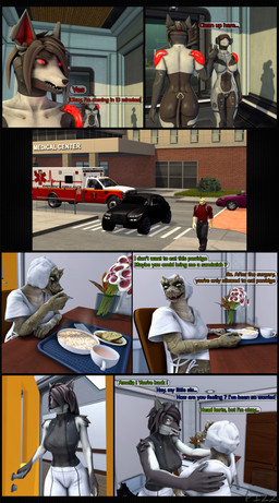 5_fingers anthro building car city city_background clothed clothed_anthro clothed_female clothed_male clothing cybernetics dialogue duo female fingers flower food fur furniture grey_body grey_fur grey_hair group hair humanoid_hands inside long_hair machine male multicolored_body multicolored_fur outside plant road scales short_hair solo speech_bubble street synthetic text tree trio vehicle walking white_body white_fur xpasha122x petruz_(modeler) unauthorized_life alan_(petruz) alma_(petruz) amelia_(petruz) android canid canine canis cyborg jackal lizard mammal reptile robot scalie 3d_(artwork) absurd_res comic digital_media_(artwork) english_text hi_res huge_filesize