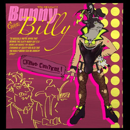 anthro bow_tie bulge clothing embarrassed fishnet_clothing fishnet_legwear horn legwear male playboy_bunny playboy_outfit solo stockings text torn_clothing torn_legwear torn_stockings complexmotivess deadlock_(game) valve billy_(deadlock) bovid caprine goat mammal 1:1 english_text