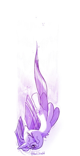 bodily_fluids chest_tuft crying falling female feral frown horn one_eye_closed solo tears tuft wink kari_izuchi friendship_is_magic hasbro my_little_pony mythology twilight_sparkle_(mlp) equid equine mammal mythological_creature mythological_equine unicorn hi_res sketch