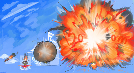 belly big_belly bursting creaking dizzy_eyes exclamation_point expansion explosion fwoomp huge_belly hyper hyper_belly hyper_inflation immobile inflation missile motion_lines onomatopoeia sky skyscape slam sound_effects text translucent translucent_body yellow_sclera smokey_blokey 2026 absurd_res artist_name english_text hi_res sequence