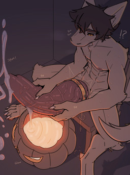 accessory anthro athletic athletic_anthro athletic_male big_penis bodily_fluids breath cock_ring cum cum_in_pumpkin cumshot ejaculation erection excessive_cum excessive_genital_fluids food fruit fur genital_fluids genitals huge_penis hyper hyper_genitalia hyper_penis jewelry male masturbation panting penis penis_accessory penis_jewelry plant precum pumpkin solo spread_legs spreading sweat two-handed_masturbation vein veiny_penis unit_no04 mythology unit_04 dragon furred_dragon furred_scalie mythological_creature mythological_scalie scalie absurd_res hi_res