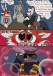 absurd_res anthro blush bubble bubblepup comic digital_media_(artwork) donny_(bubblepup) drunk drunk_bubble english_text gabriel_(bubblepup) grayson_(bubblepup) group heart_eyes heart_symbol hi_res humanoid kodiac_(bubblepup) love_bubble male otis_(bubblepup) red_blush security security_guard substance_intoxication text