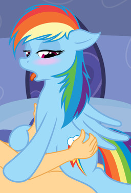 bed bestiality blue_body blue_feathers blue_fur blush clothing cowgirl_position duo faceless_character faceless_male feathered_wings feathers female female_on_human feral from_front_position fur furniture hair half-closed_eyes hooves human_on_feral inside interspecies male male_on_feral mastery_position multicolored_hair narrowed_eyes on_bottom on_top purple_eyes rainbow_hair sex straddling wings electronvolt fearingfun muh-arts third-party_edit friendship_is_magic hasbro my_little_pony mythology anonymous rainbow_dash_(mlp) equid equine human mammal mythological_creature mythological_equine pegasus 2015 absurd_res digital_media_(artwork) hi_res