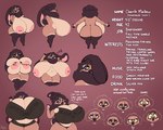 3_toes 5_fingers angry anthro areola back_boob big_breasts big_butt bra breast_rest breast_squeeze breast_squish breasts brown_body brown_fur brown_hair butt cleavage cleavage_overflow clothed clothing deep_navel dewlap_(anatomy) dialogue ear_over_eye ellipsis exclamation_point expressions eyes_closed feet female fingers freckled_butt freckles fur genitals hair hand_on_breast heart_symbol highlights_(coloring) holding_breast huge_breasts huge_butt hyper hyper_breasts lace lying markings mature_female midriff mole_(marking) navel nipple_piercing nipples nude on_back panties piercing purple_eyes pussy question_mark short_hair short_stack simple_background sleeping small_feet smile solo sound_effects speech_bubble squeezing squish standing surprise text thick_thighs tied_ears toes underwear vowelless vowelless_sound_effect wide_hips yellow_sclera zzz shakotanbunny cherrie_(shakotanbunny) lagomorph leporid mammal rabbit 2023 english_text expression_sheet hi_res model_sheet