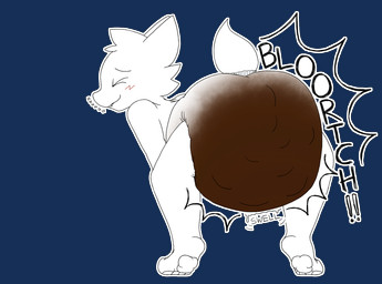 anthro blush butt clothed clothing diaper diaper_only eyes_closed feces fur hair hyper looking_back male messy onomatopoeia pooping presenting presenting_hindquarters rear_view smile soiled_diaper soiling soiling_diaper solo sound_effects tail text topless unclean_diaper used_diaper wearing_diaper white_body white_fur naughtypupper boy_kisser_(meme) silly_cat_(mauzymice) domestic_cat felid feline felis mammal alpha_channel digital_media_(artwork) english_text hi_res meme