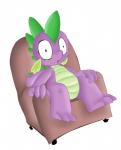 ambiguous_gender chair furniture purple_body purple_scales scales scared simple_background sitting solo white_background gsphere jbond third-party_edit friendship_is_magic hasbro my_little_pony mythology spike_(mlp) dragon mythological_creature mythological_scalie scalie digital_media_(artwork) hi_res