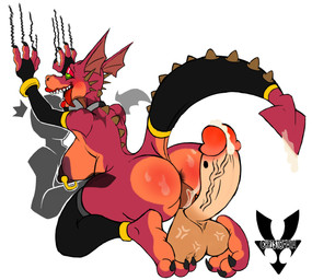 3_toes 4_fingers anklet anthro anus armwear barefoot bodily_fluids bracelet breasts bridal_gauntlets butt claws clothed clothing collar countershade_feet countershading cum cum_in_vagina cum_inside cum_on_butt cum_on_tail dominant dominant_human dominant_male duo faceless_character faceless_male fantasy feet female fingers foot_fetish foot_focus foot_on_balls foot_play footjob footjob_on_balls furgonomics genital_fluids genitals jewelry legwear male male/female multicolored_body multicolored_scales nipple_piercing nipple_ring nipples penis piercing plantigrade red_body red_scales ring_piercing scales sex sharp_teeth skimpy slave soles spikes submissive submissive_female tail teeth thigh_highs toe_claws toeless_legwear toes tongue tongue_out two_tone_body two_tone_scales vulva christomwow dreamworks mythology shrek_(series) anon dragon_(shrek) dragon human mammal mythological_creature mythological_scalie reptile scalie absurd_res hi_res