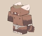 anthro bulge clothed clothing detailed_bulge dot_eyes fur geometric grey_background hair male navel nipples simple_background solo square_(anatomy) standing topless topless_anthro topless_male tuft underwear underwear_only minedoo microsoft minecraft mojang xbox_game_studios minedoo_(character) ailurid mammal red_panda 2023 hi_res