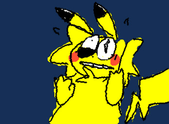 3_frame_animation ambiguous_anthro ambiguous_gender anthro biped black_ear_tips black_eyelids black_nose blonde_hair bodily_fluids cheek_spots chest_tuft crazy_eyes different_sized_pupils dipstick_ears dot_nose ear_markings flying_sweatdrops fur hair lightning_tail markings multicolored_ears raised_lower_eyelid red_cheeks semi-anthro short_loop simple_background solo sweat sweatdrop teeth transparent_background tuft two_tone_ears wide_eyed yellow_body yellow_ears yellow_face yellow_fur yellow_tuft meatcanister nintendo pokemon daniel_(meatcanister) generation_1_pokemon mammal pikachu pokemon_(species) rodent 2026 2d_animation aliasing alpha_channel animated binary_drawing digital_drawing_(artwork) digital_media_(artwork) half-length_portrait portrait subtle_animation male_(lore)