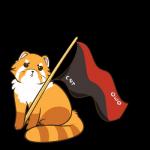 anarchism anarchist anarcho-communism anarchy communism emoticon feral flag flag_(object) fur limp_tail looking_at_viewer on_haunches open_mouth owo politics quadruped simple_background sitting small_mouth solo text tongue transparent_background two_tone_tail white_body white_fur wishbone_mouth yellow_body yellow_fur unknown_artist ailurid mammal red_panda 1:1 alpha_channel digital_media_(artwork) hi_res