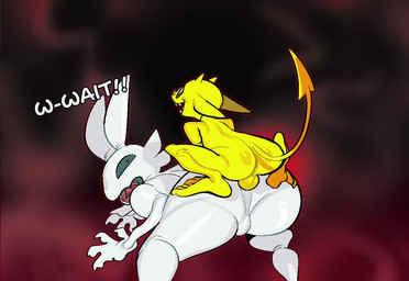 anal anal_penetration backsack balls big_penis bodily_fluids butt_jiggle claws cum cum_in_ass cum_inside cum_splatter dialogue duo feet from_behind_position genital_fluids genitals humanoid_genitalia humanoid_penis jiggling larger_sub long_penis looking_pleasured male male/male nude null penetration penile penile_penetration penis penis_in_ass perching_position sex size_difference small_but_hung small_top_big_bottom spade_tail standing standing_sex submissive tail text three-quarter_view toes toony white_body white_skin yellow_body yellow_skin submarine_screw dekko_(submarine_screw) nullboy_(submarine_screw) demon imp 2023 2d_animation animated digital_drawing_(artwork) digital_media_(artwork) english_text frame_by_frame no_sound short_playtime video