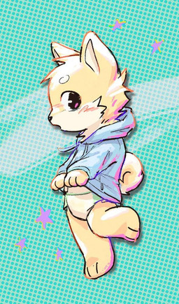 3_fingers 3_toes ambiguous_gender anthro black_nose blue_clothing blue_hoodie blue_topwear blush blush_lines bodily_fluids clothed clothing clothing_lift curled_tail diaper dotted_background feet fingers fur genital_fluids hoodie hoodie_lift looking_back multicolored_body multicolored_fur open_mouth pattern_background side_view simple_background solo tail tan_body tan_fur tan_inner_ear tan_tail toes topwear two_tone_body two_tone_fur two_tone_tail unclean_diaper urine used_diaper wearing_diaper wet_diaper yellow_body yellow_ears yellow_fur yellow_tail creamsodaferret tiggy_(orym) canid canine canis domestic_dog mammal shiba_inu spitz full-length_portrait portrait