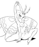 2_toes 4_arms 4_wings 5_fingers antennae_(anatomy) anthro bedroom_eyes big_breasts big_nipples biped breasts claws eyelashes feet female fingers front_view genitals hand_on_leg hand_on_own_leg hand_on_own_thigh hand_on_thigh humanoid_genitalia humanoid_hands humanoid_pussy insect_wings lepidopteran_wings looking_at_viewer multi_arm multi_limb multi_wing narrowed_eyes navel neck_tuft nipples non-mammal_breasts non-mammal_navel non-mammal_pussy nude plantigrade pose pussy raised_arm seductive shadow simple_background sitting solo stretching toe_claws toes tuft white_background wings queblock arthropod insect lepidopteran moth 2022 black_and_white digital_drawing_(artwork) digital_media_(artwork) hi_res line_art monochrome pinup