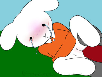 anthro blush blush_lines bodily_fluids clothed clothing crying disgusted_expression duo erection female female_penetrated forced fur genitals loli male male/female male_penetrating male_penetrating_female nude penetration penis rape rape_face sex simple_background spread_legs spreading tears topwear vulva white_body white_fur young young_anthro young_female koredex miffy lagomorph leporid mammal rabbit 4:3 digital_media_(artwork) hi_res