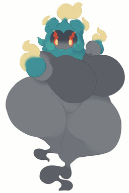 big_breasts biped breasts curvy_figure featureless_breasts featureless_crotch female floating front_view grey_body huge_breasts huge_thighs looking_at_viewer multicolored_body not_furry nude nude_female orange_sclera simple_background solo thick_thighs white_background wide_hips yellow_eyes white_slime_(artist) nintendo pokemon generation_7_pokemon humanoid legendary_pokemon marshadow pokemon_(species) 2025 absurd_res digital_drawing_(artwork) digital_media_(artwork) hi_res