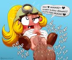 abdominal_bulge afterimage ambiguous_gender anthro anus armor balls big_balls big_penis big_pussy blonde_hair blush clothing disembodied_hand disembodied_penis duo emanata eye_roll female female_penetrated footwear genitals glans hair headgear headgear_only heart_eyes heart_symbol helmet helmet_only human_on_anthro humanoid_genitalia humanoid_penis interspecies looking_pleasured male male/female male_penetrating male_penetrating_female motion_lines penetration penile penile_penetration penis penis_in_pussy plump_labia ponytail pussy sex shoes vaginal vaginal_penetration dibujito mario_bros nintendo paper_mario goombella goomba human mammal waddling_head absurd_res hi_res