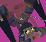 anthro athletic athletic_female black_hair clothed clothing dark_body dark_skin duo feline_ears female female_penetrated hair looking_at_another looking_back low_poly male male/female partially_clothed penetration tail vaginal vaginal_penetration yellow_sclera polez animal_humanoid cat_humanoid felid felid_humanoid feline feline_humanoid human humanoid mammal mammal_humanoid 3d_(artwork) 3d_animation animated digital_media_(artwork) loop