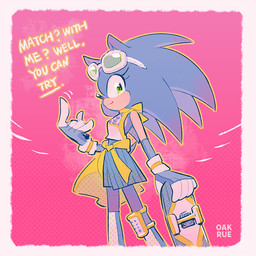 anthro black_nose blue_hair bottomwear clothing crossgender eulipotyphlan eyelashes eyewear female gloves green_eyes hair handwear hedgehog kneecap looking_at_viewer mammal oakrue pink_background shirt simple_background skateboard skirt smile sonic_(series) sonic_the_hedgehog standing sunglasses topwear
Rating: Safe
Score: 2
User: ComboBreaking
Date: August 17, 2019 anthro black_nose blue_hair bottomwear clothing crossgender eulipotyphlan eyelashes eyewear female gloves green_eyes hair handwear hedgehog kneecap looking_at_viewer mammal oakrue pink_background shirt simple_background skateboard skirt smile sonic_(series) sonic_the_hedgehog standing sunglasses topwear
Rating: Safe
Score: 2
User: ComboBreaking
Date: August 17, 2019