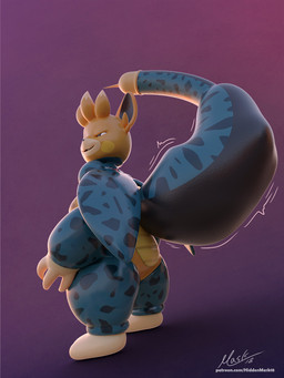 anthro cell_tail evil_grin female female_pred lidded_eyes nude raised_tail smile solo struggling struggling_prey swallowing tail tail_bulge tail_fetish tail_play tail_vore vore hiddenmask18 hiddenmask18_(modeler) nintendo pokemon fan_character generation_9_pokemon pawmot pokemon_(species) 3:4 3d_(artwork) blender_(artwork) digital_media_(artwork) hi_res