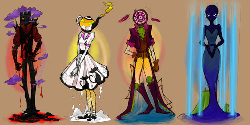 5_fingers black_bottomwear black_clothing black_footwear blue_clothing blue_dress bottomwear brown_clothing brown_gloves brown_handwear cat_print clothed clothed_female clothed_male clothing dress eyelashes eyes_closed female fingers footwear for_a_head fully_clothed fully_clothed_female fully_clothed_male gloves group handwear male purple_cloud simple_background teapot white_eyelashes yellow_bottomwear yellow_clothing yellow_cloud bearclops_(artist) homestuck ms_paint_adventures amphibian frog humanoid object_head 2012 hi_res tagme