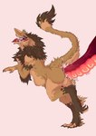 anal anal_penetration anthro balls brown_body brown_fur butt egg egg_insertion fur genitals male multicolored_body multicolored_fur oviposition penetration raised_tail sex solo tail tentacle_in_ass tentacle_penetration tentacle_sex tentacles tongue tongue_out reskaro sergal 2019 absurd_res character_request hi_res