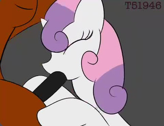animal_genitalia animal_penis duo equine_genitalia equine_penis fellatio female feral genitals green_eyes grey_body hair horn intersex male male/female maleherm oral oral_penetration penetration penile penis pink_hair purple_hair sex t51946 friendship_is_magic hasbro my_little_pony mythology sweetie_belle_(mlp) equid equine horse mammal mythological_creature mythological_equine pony unicorn animated low_res short_playtime video