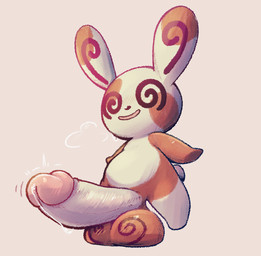 anthro ball_markings ball_squish balls big_balls big_penis biped black_nose bodily_fluids ear_markings erection featureless_feet featureless_hands feet genital_fluids genital_markings genitals glans huge_penis humanoid_genitalia humanoid_penis hyper hyper_genitalia hyper_penis low-angle_view male male_anthro markings multicolored_body nude nude_anthro nude_male open_mouth open_smile orange_balls orange_body penis precum short_tail simple_background small_but_hung smile solo spiral spiral_eyes spiral_markings squish standing sweat sweatdrop tail tan_background tan_body tan_penis two_tone_body unusual_eyes 4chan_anon unknown_artist nintendo pokemon generation_3_pokemon pokemon_(species) spinda 2025 digital_media_(artwork) full-length_portrait hi_res portrait shaded soft_shading