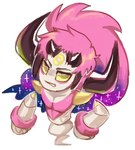 eyebrows floating_arms hair high-angle_view horn looking_up male multi_horn pink_hair simple_background solo white_background flavia-elric nintendo pokemon generation_6_pokemon genie hoopa hoopa_(confined) humanoid legendary_pokemon pokemon_(species) 2018 digital_media_(artwork) hi_res