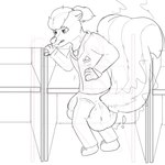 business clothing diaper exposed_diaper feces male messy soiled_diaper soiling solo suit unclean_diaper used_diaper work yourfur ron_(greenpanunk) mammal mephitid skunk 1:1 digital_drawing_(artwork) digital_media_(artwork) hi_res