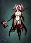 armor big_breasts breasts chest_tuft clothed clothing crown evil female fur green_eyes grey_fur hair jessica_elwood lagomorph las_lindas loincloth long_hair mammal pink_hair polearm rabbit skimpy skull smile staff taffy tuft
Rating: Questionable
Score: 12
User: Amberdrk
Date: August 06, 2013